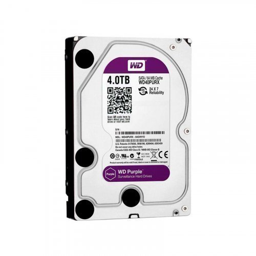 Жесткий диск HDD Western Digital Purple 4TB 64MB 3.5 SATA III