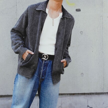 Vintage Dyed Knit Jacket | DAIRIKU(ダイリク) / トップス