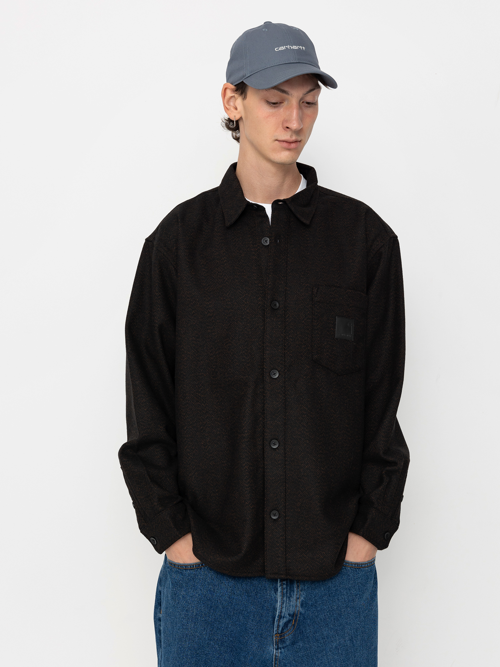 Carhartt WIP Truman Shirt - brown (chocolate/black)