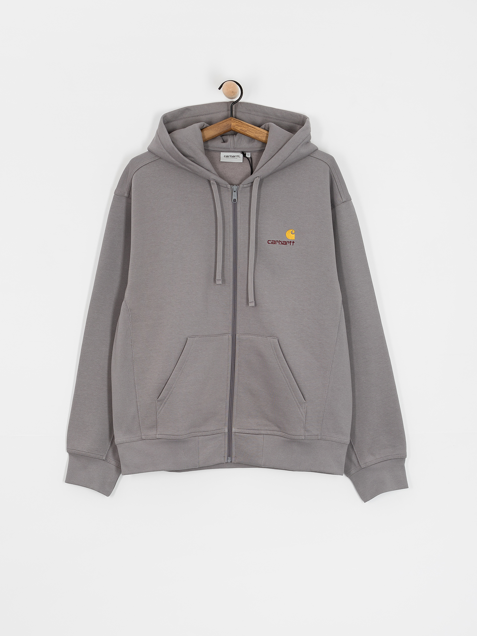 Carhartt WIP American Script ZHD Hoodie - grey (yosemite)