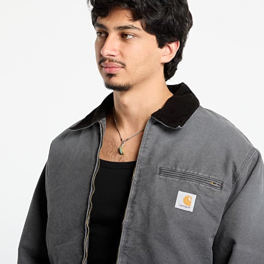 Carhartt WIP OG Detroit Jacket UNISEX Graphite/ Black Stone Canvas
