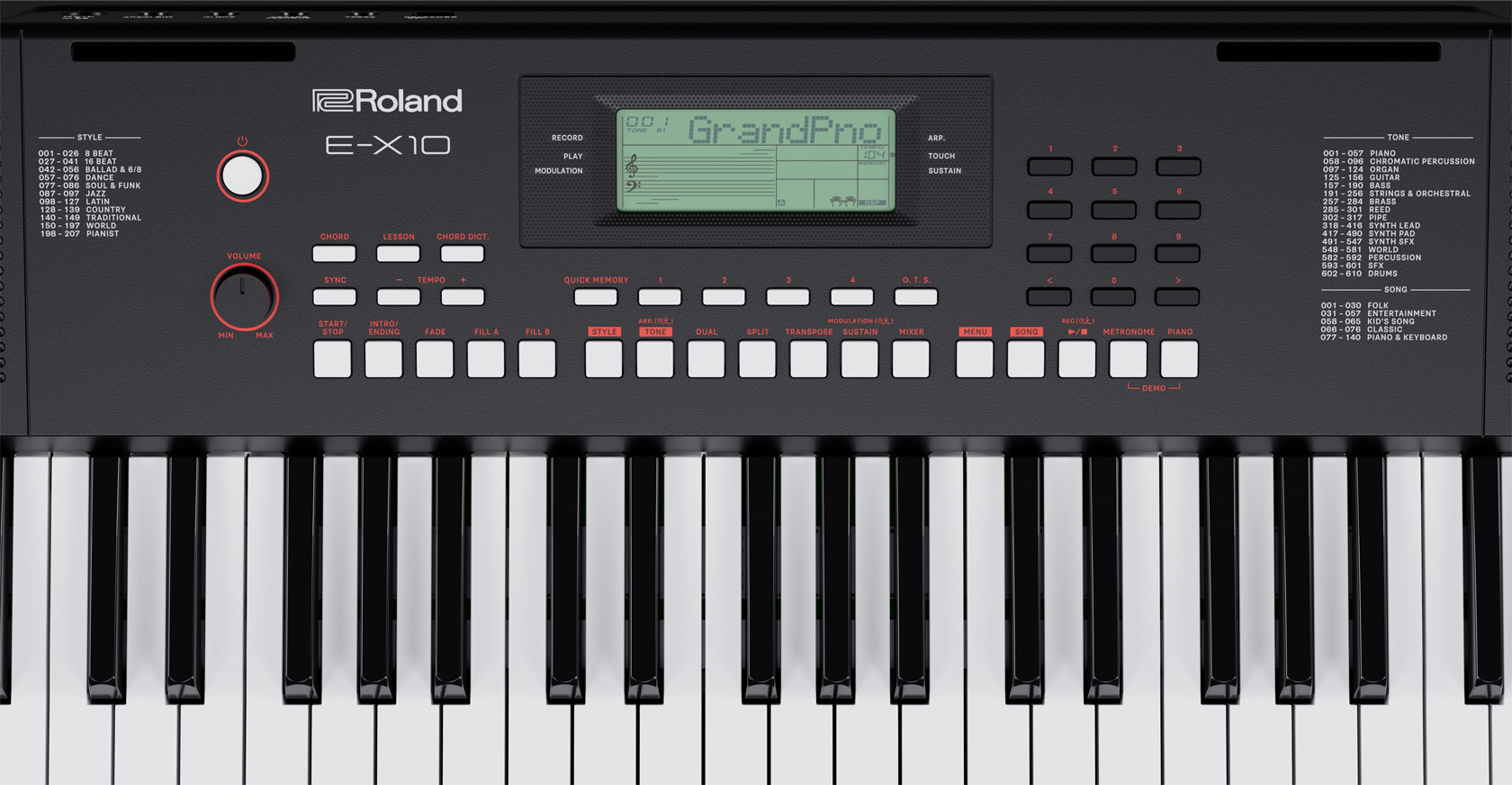 Roland - E-X10 | Arranger Keyboard