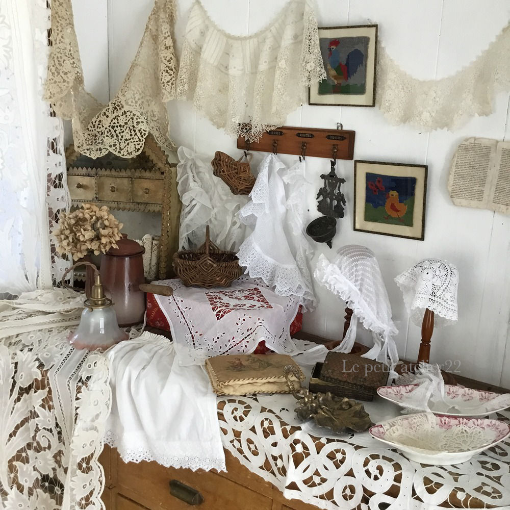 フランス アンティーク パニエ バスケット18 cm | Le petit atelier 22