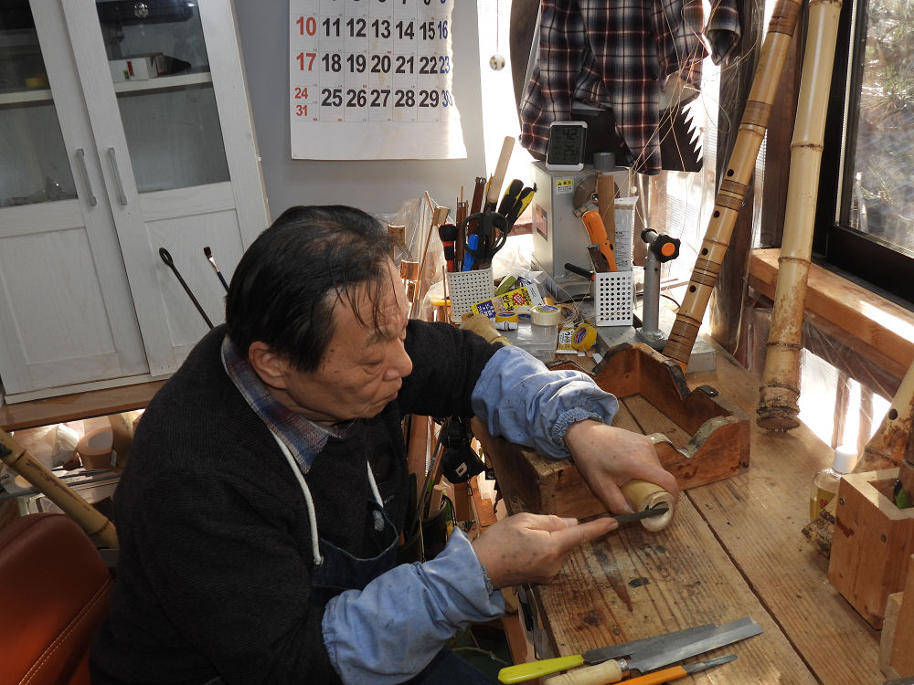 地無し尺八製作（その62） | 地無し尺八による古典本曲