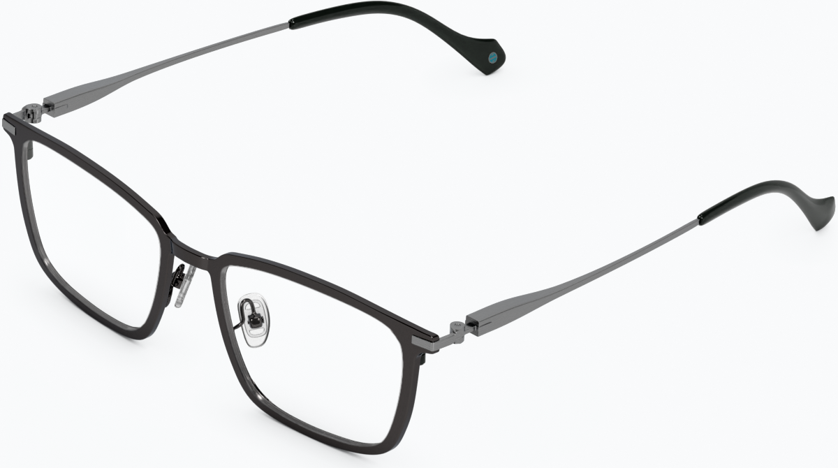 Gray Rectangle Glasses #1303512 | Zenni Optical