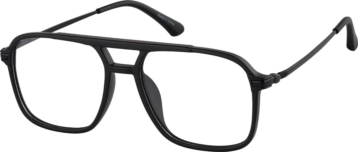 Black Aviator Glasses #7840821 | Zenni Optical