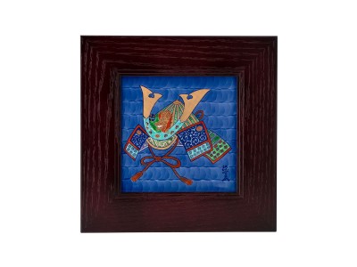 源右衛門窯 染錦雛人形 陶額・大 / げんえもんがま 染錦雛人形 陶額