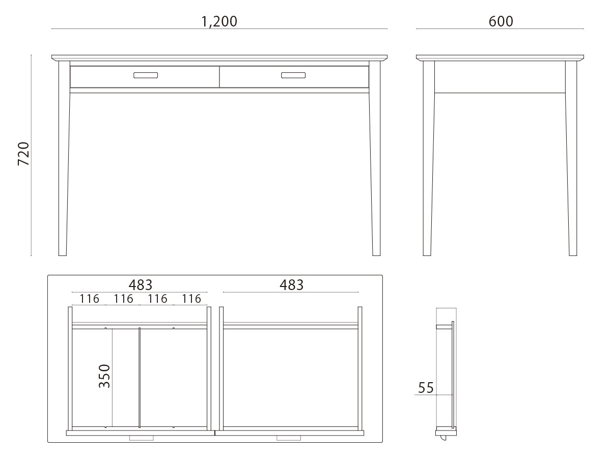 北の住まい設計社 Desk MOA / きたのすまいせっけいしゃ デスク モア