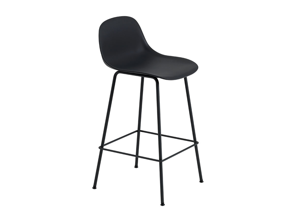 Muuto FIBER COUNTER STOOL W. BACKREST TUBE BASE / ムート