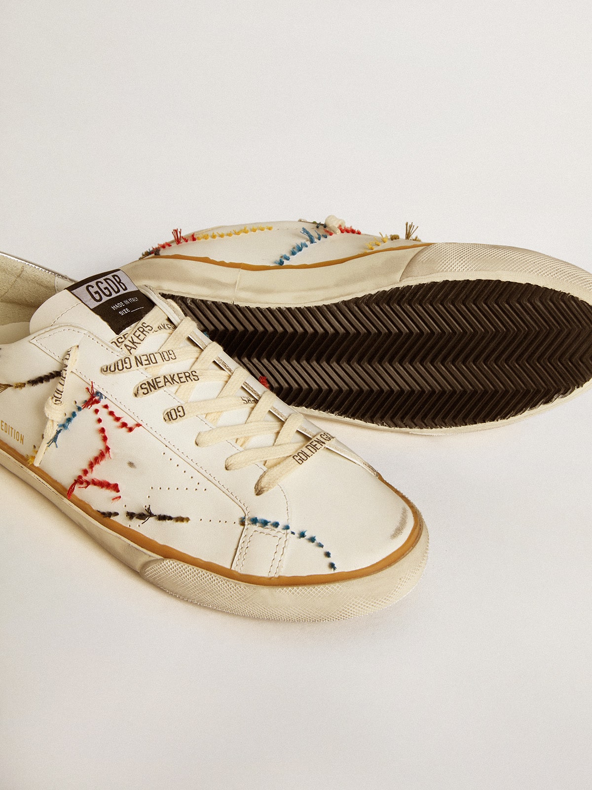 Men's Super-Star LTD with perforated star and metallic leather