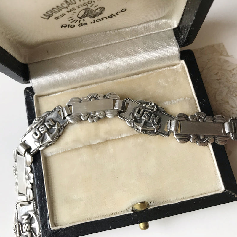 1940's US Navy Sweetheart Bracelet – Stacey Fay Designs