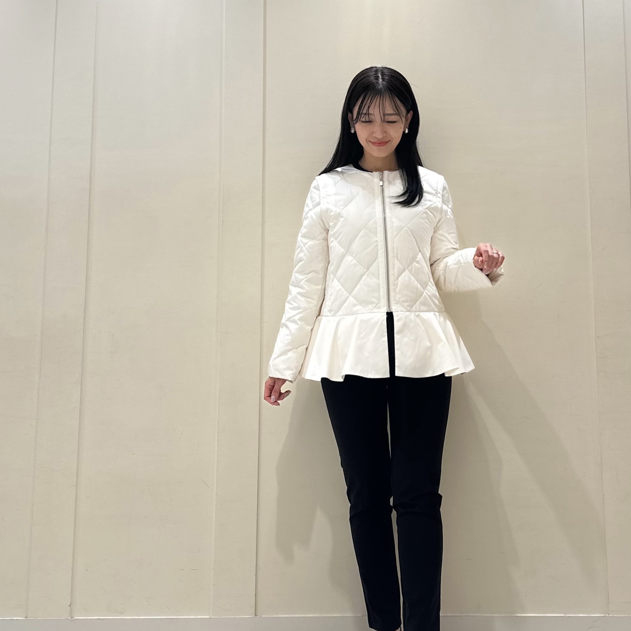 頼れるアウターはこれ！2wayペプラムダウンジャケットが入荷しました