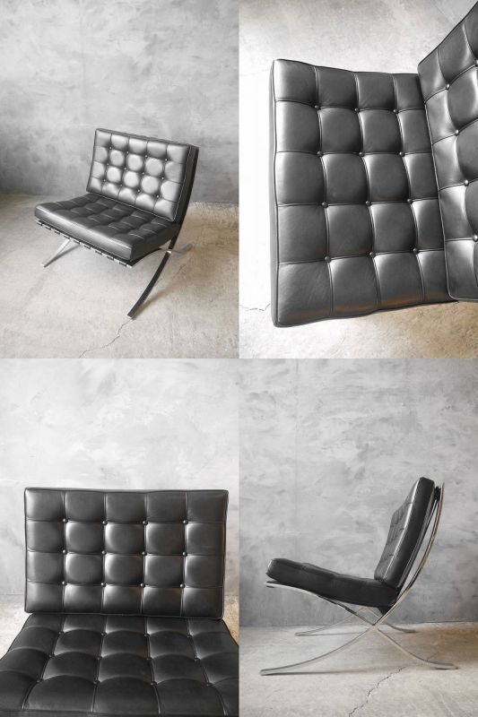 ビンテージ Knoll社製 ミース・ファン・デル・ローエ バルセロナチェア