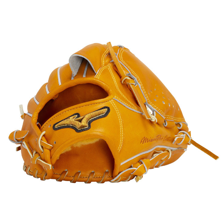 Mizuno 硬式グローブ オレンジ レザー MizunoPro 硬式グローブ Mizuno