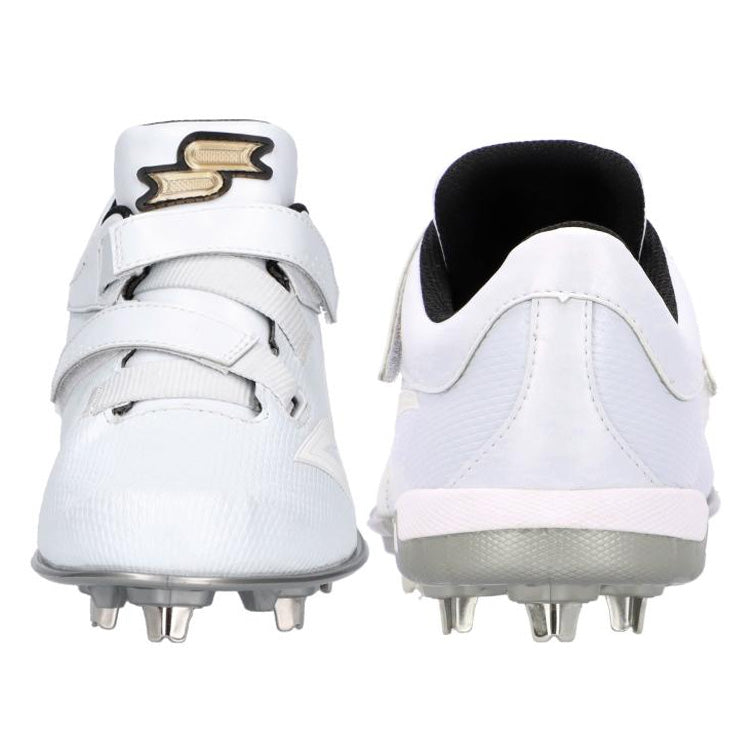 2025モデル】SSK 野球 白スパイク 金具スパイク マジックベルト