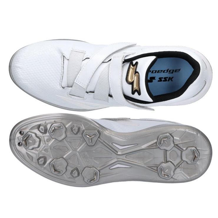 2025モデル】SSK 野球 白スパイク 金具スパイク マジックベルト