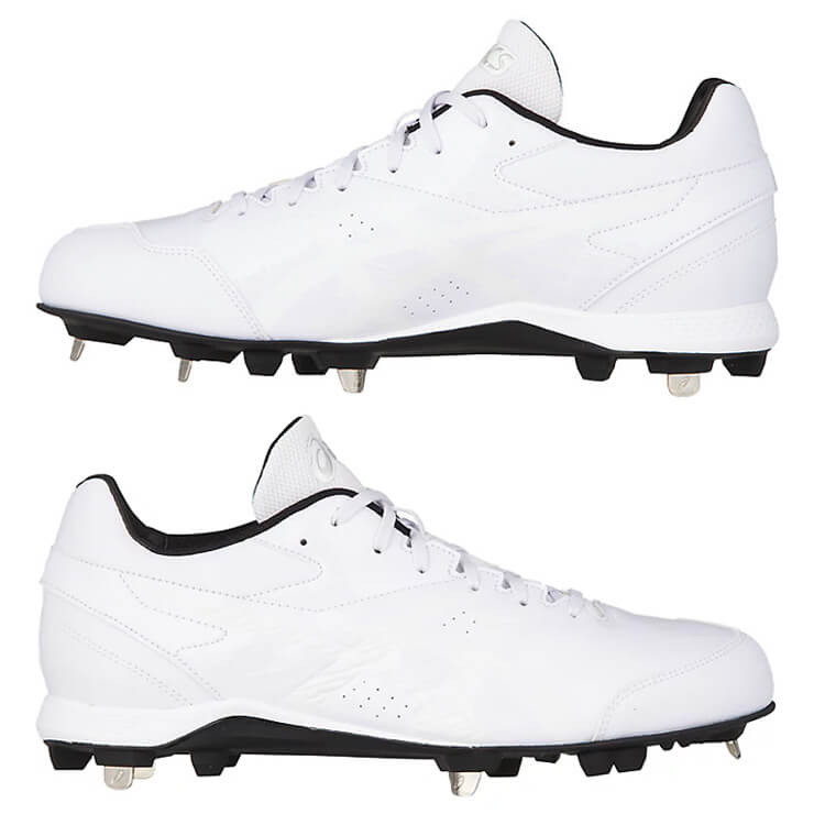 アシックス 野球 白スパイク 金具スパイク ネオリバイブ4 高校野球対応