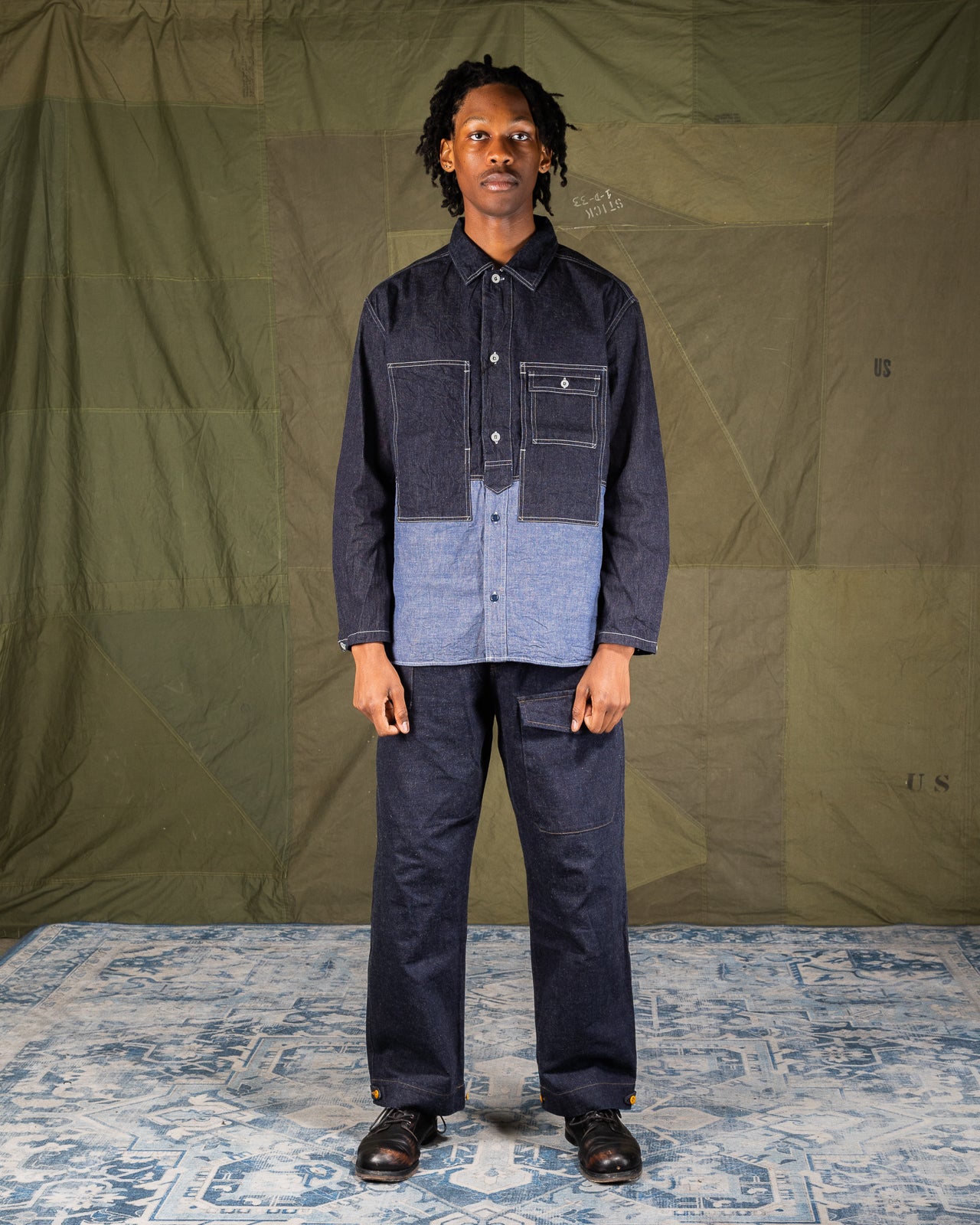 Nigel Cabourn Utility Shirt Type 2 - 10 oz Denim – Standard & Strange