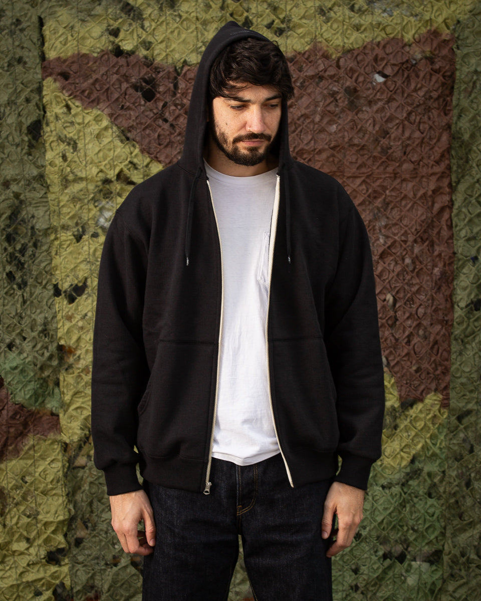 The Real McCoy's Buco F/Z Parka Sweatshirt - Black – Standard