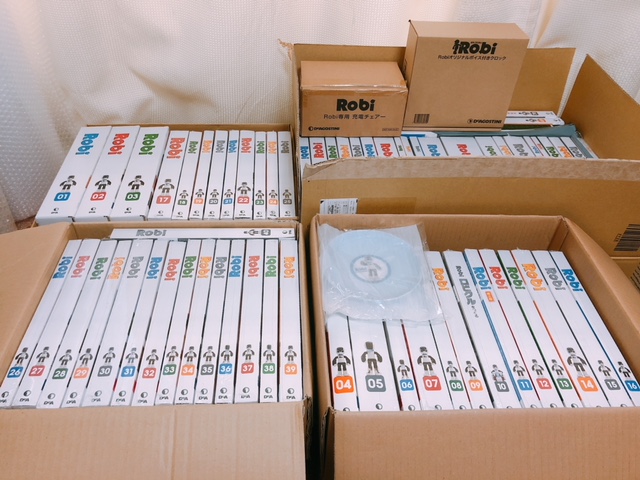 DeAGOSTINI / 週刊 ロビ(Robi) 初版 全70巻セットと、週刊 Robi
