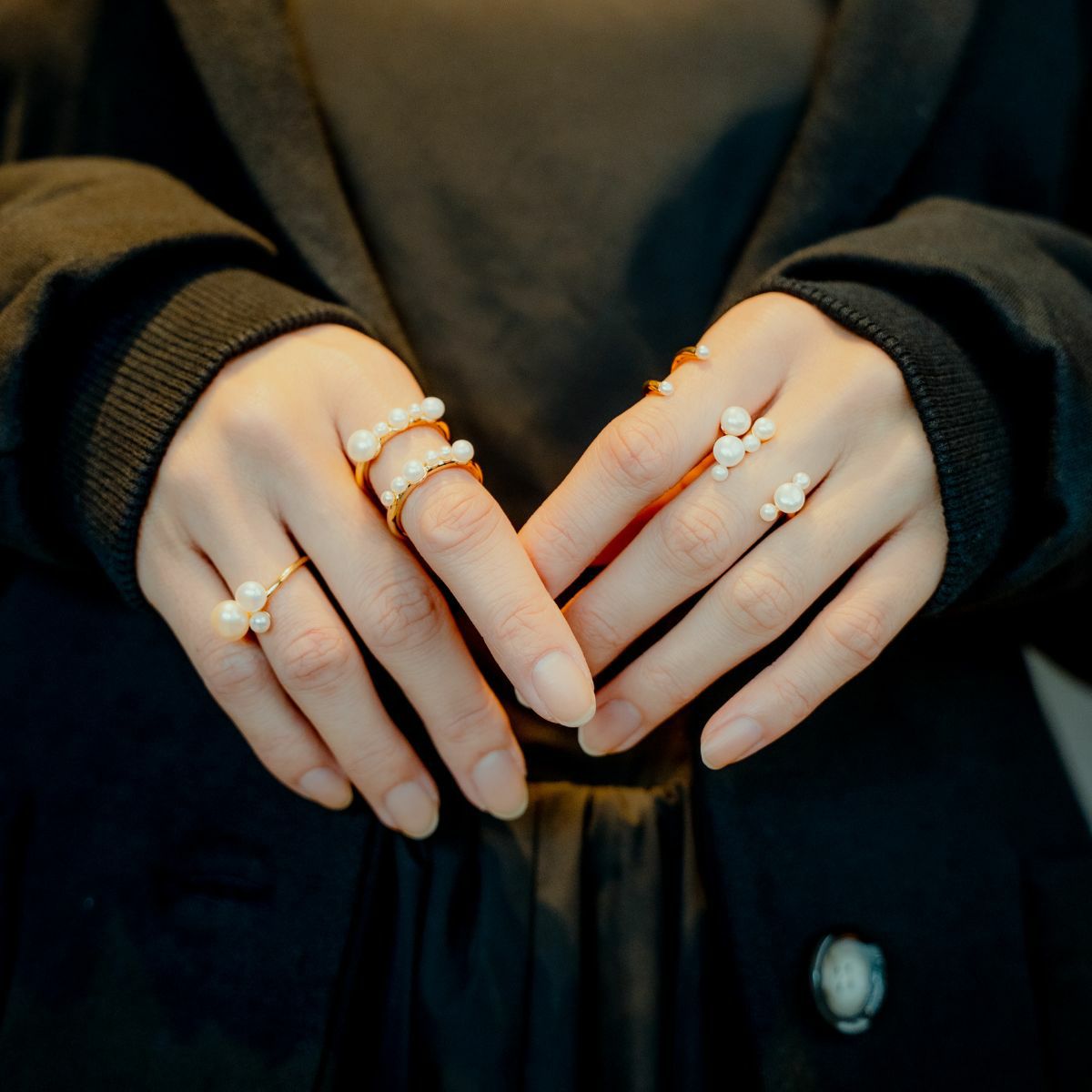 バブルパールフォークリング | STELLAR HOLLYWOOD-ステラハリウッド