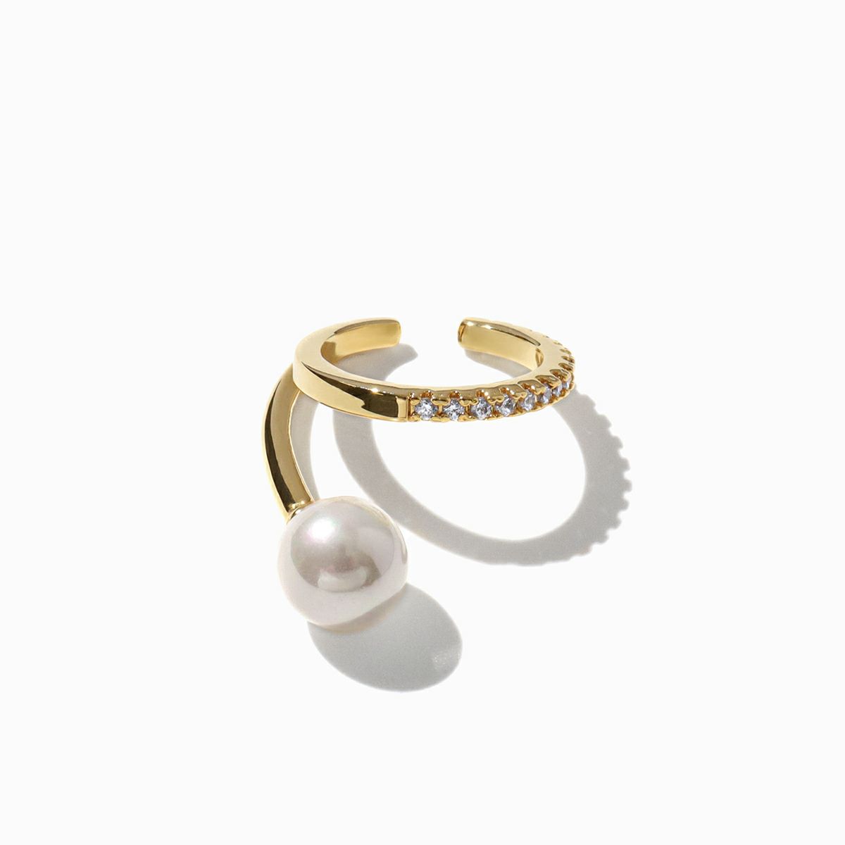 ビジューラインパールフィンガーリング(シルバー) | STELLAR HOLLYWOOD