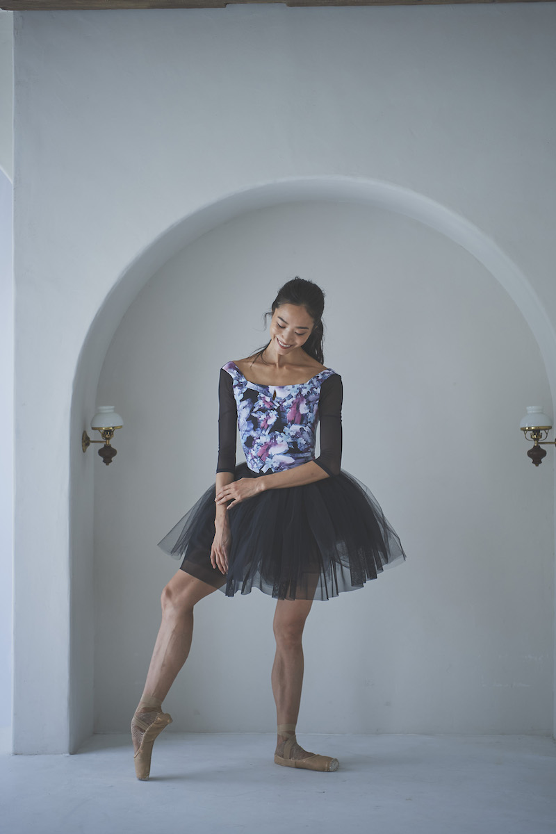 stina / type U ballerina + / shell grass black