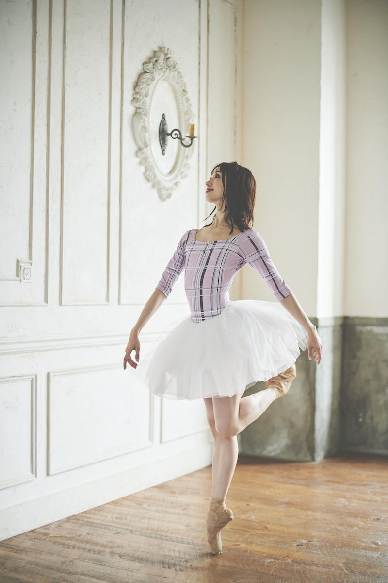 stina / type U ballerina / silky pink check