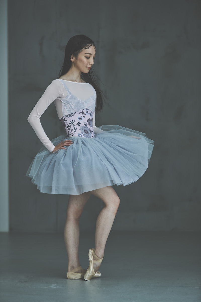 stina / type L long ribbon / old flower pink