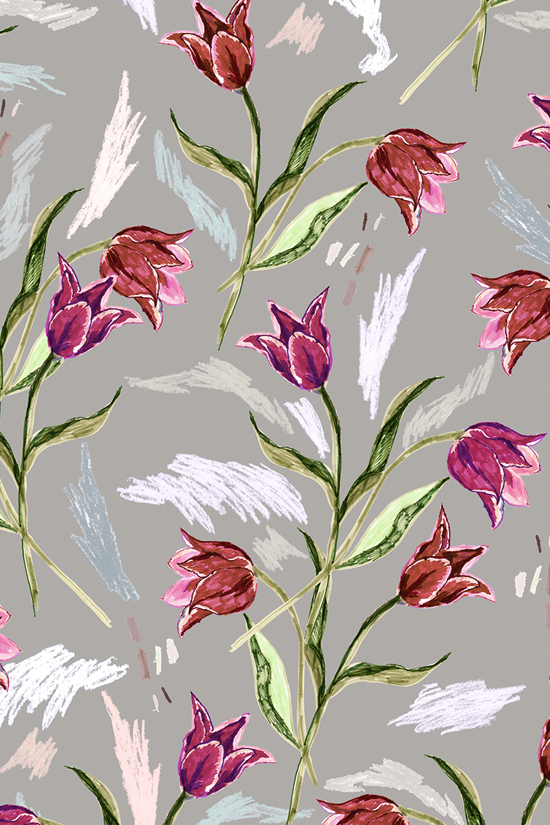 stina / type H half sleeve / Rebel Tulip gray