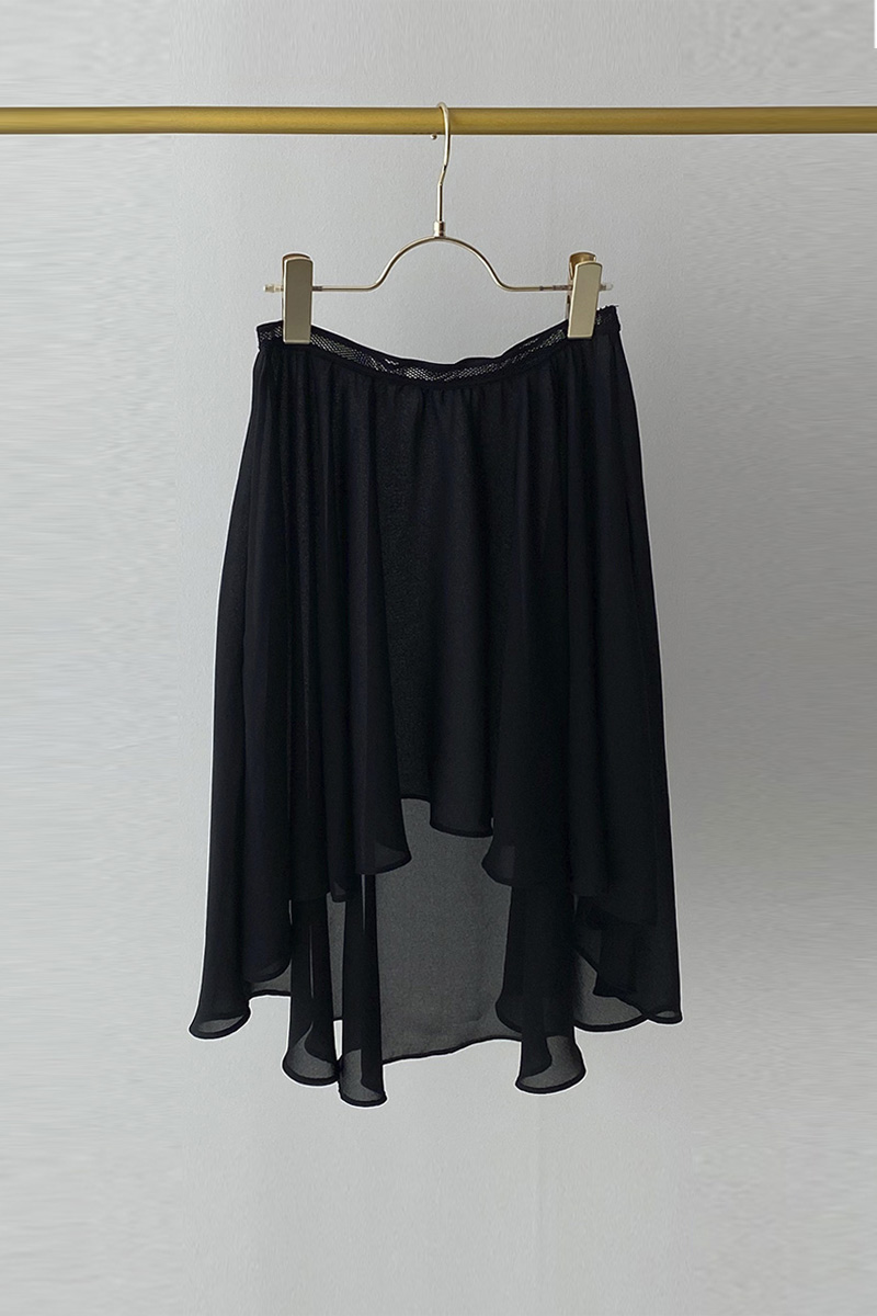 stina / pull-on skirt / black