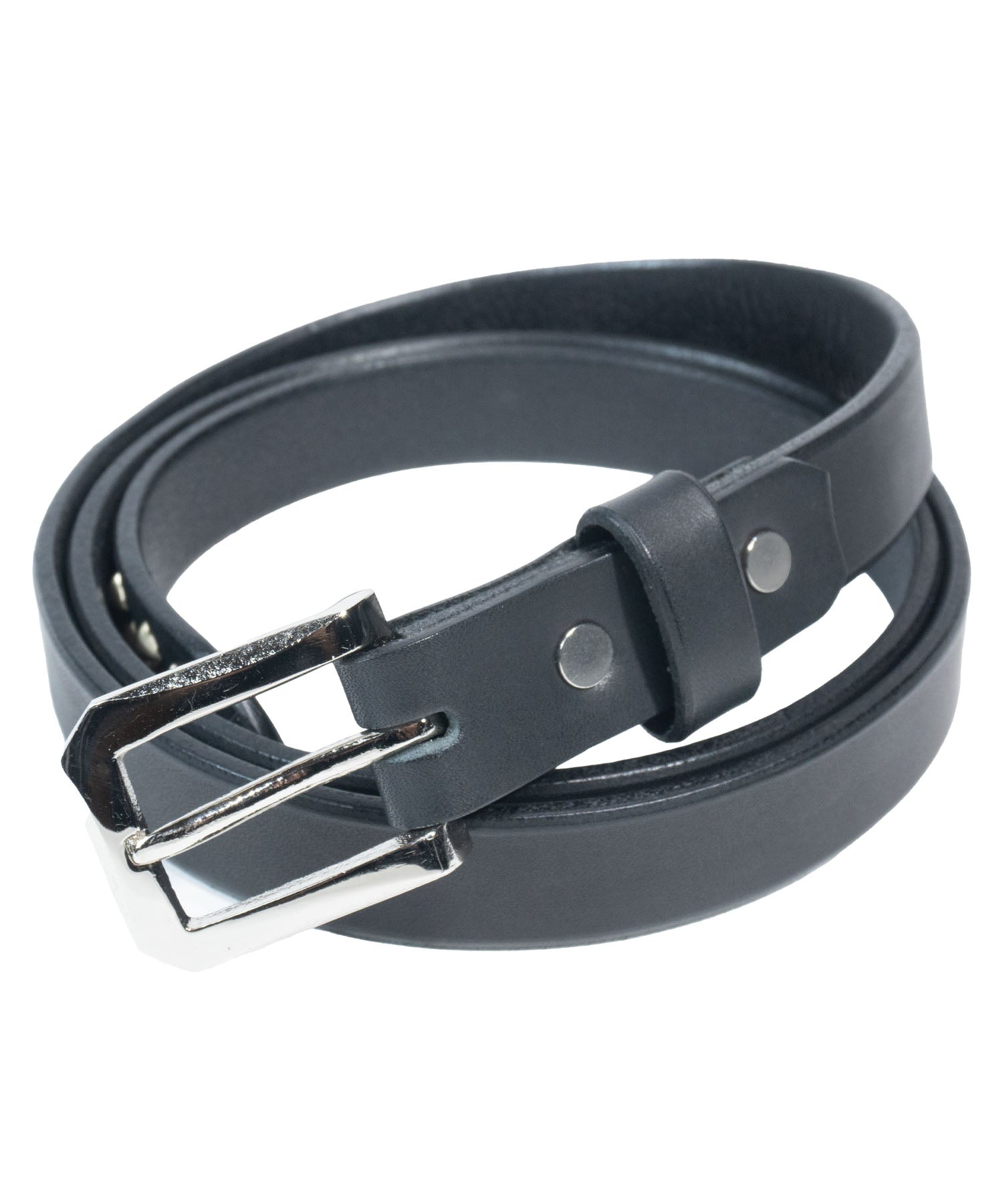 フルタンニンピット鞣し ステアハイド ベンズ ナローベルト スタッズ