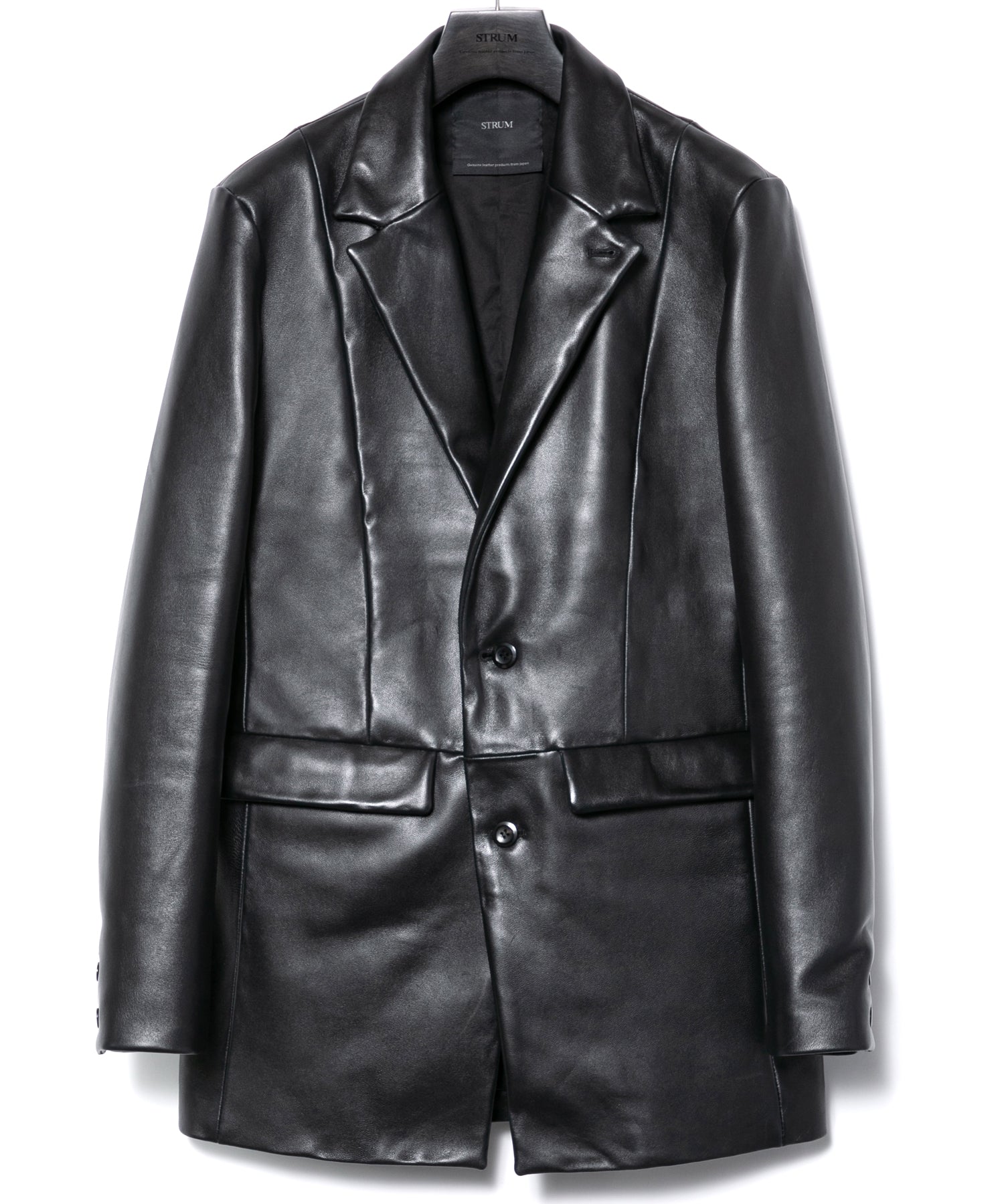 モンゴル ラム ASH [DARK] テーラードジャケット - BLACK – STRUM OFFICIAL