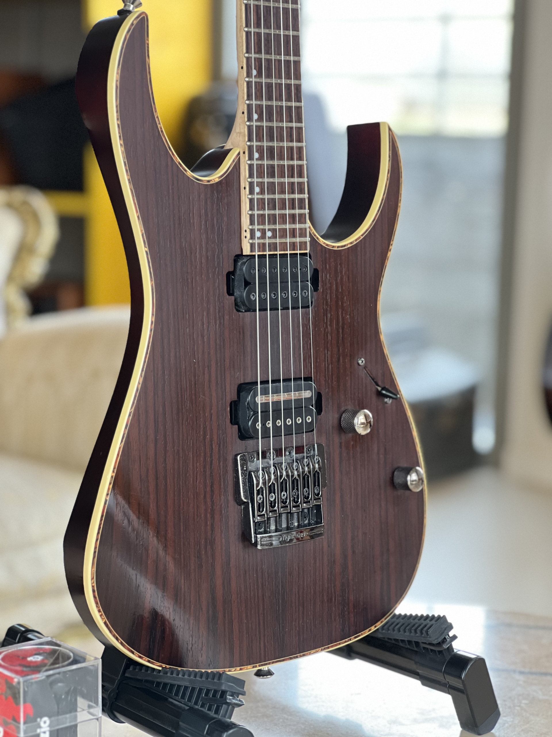 Ibanez RG721RW-CNF Charcoal Brown Flat - Di Marzio DP228BK