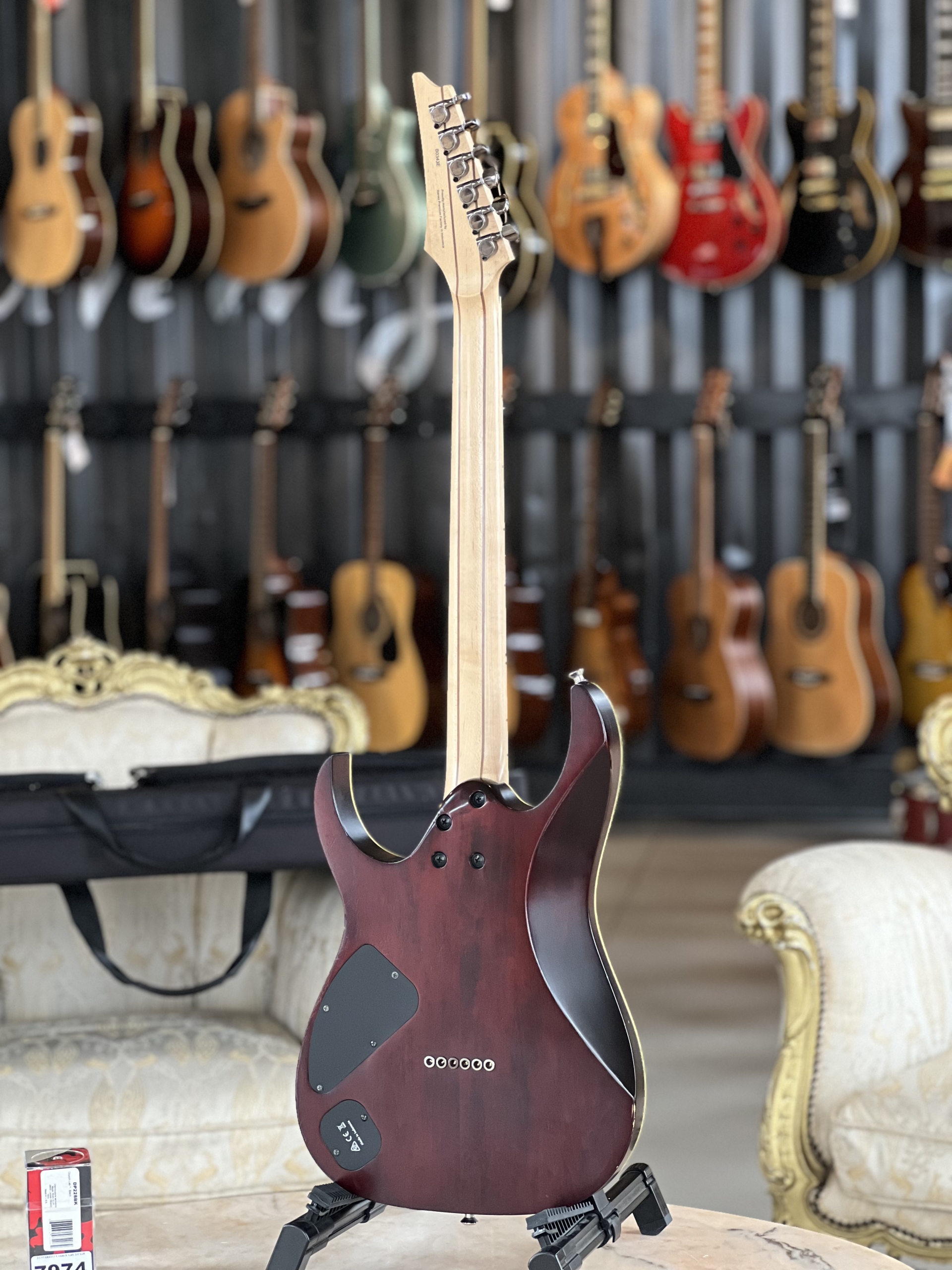 Ibanez RG721RW-CNF Charcoal Brown Flat - Di Marzio DP228BK