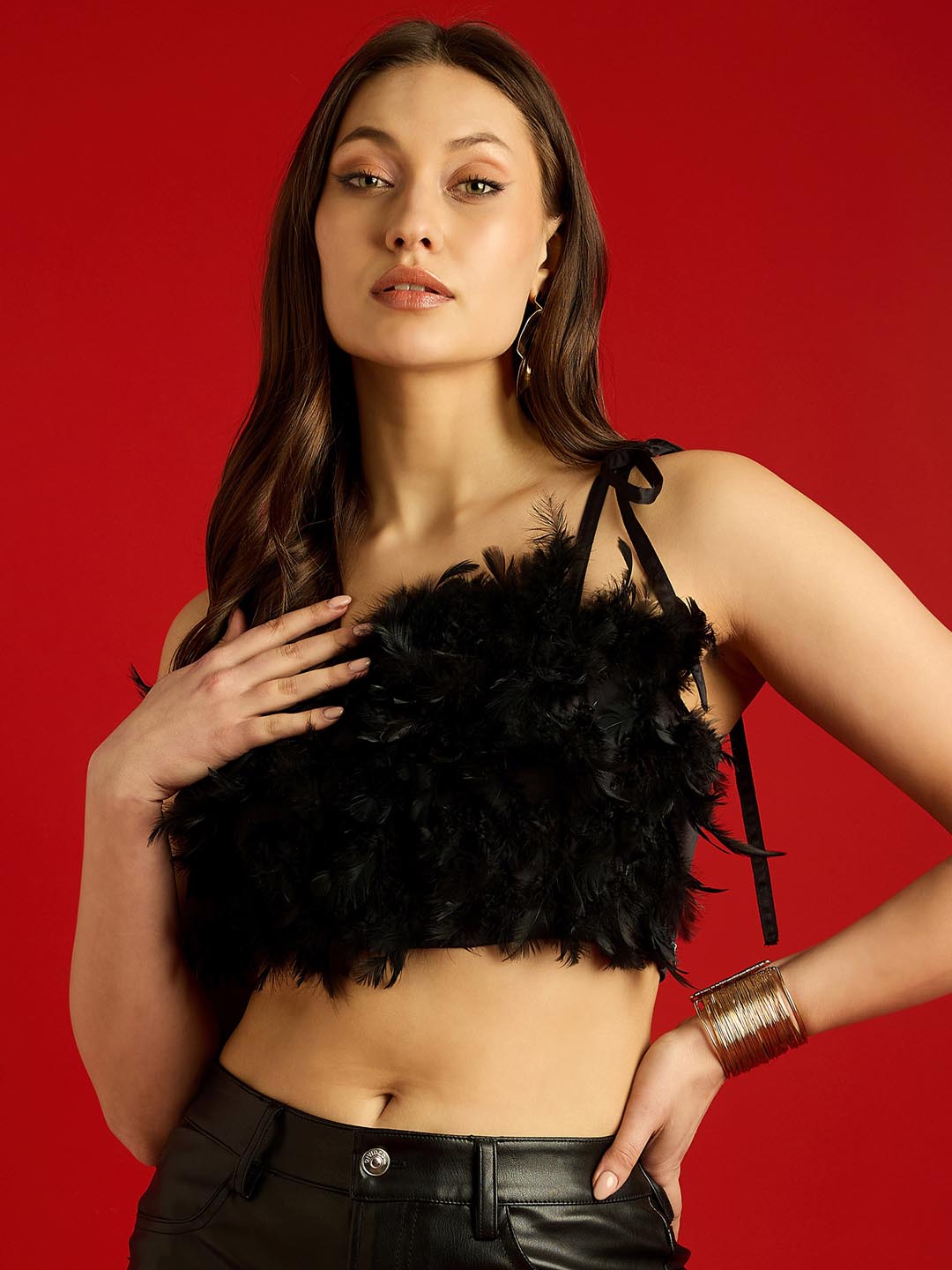 Feather Top – STREET NINE FASHIONS