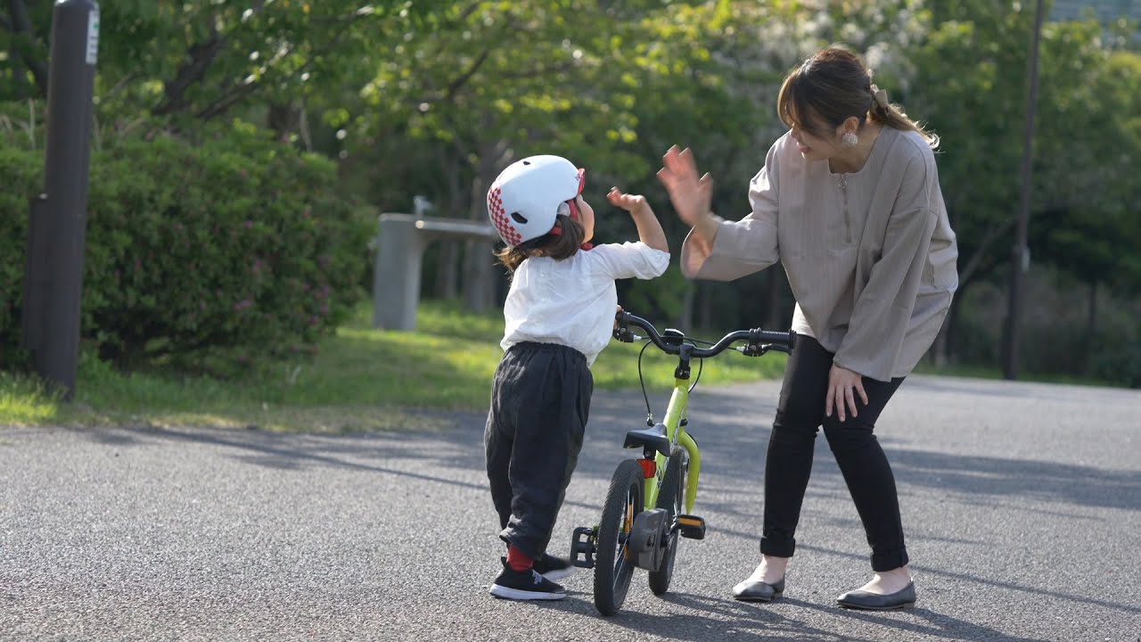 練習時間1時間で補助輪なし自転車デビュー！3歳6ヶ月でストライダー14x