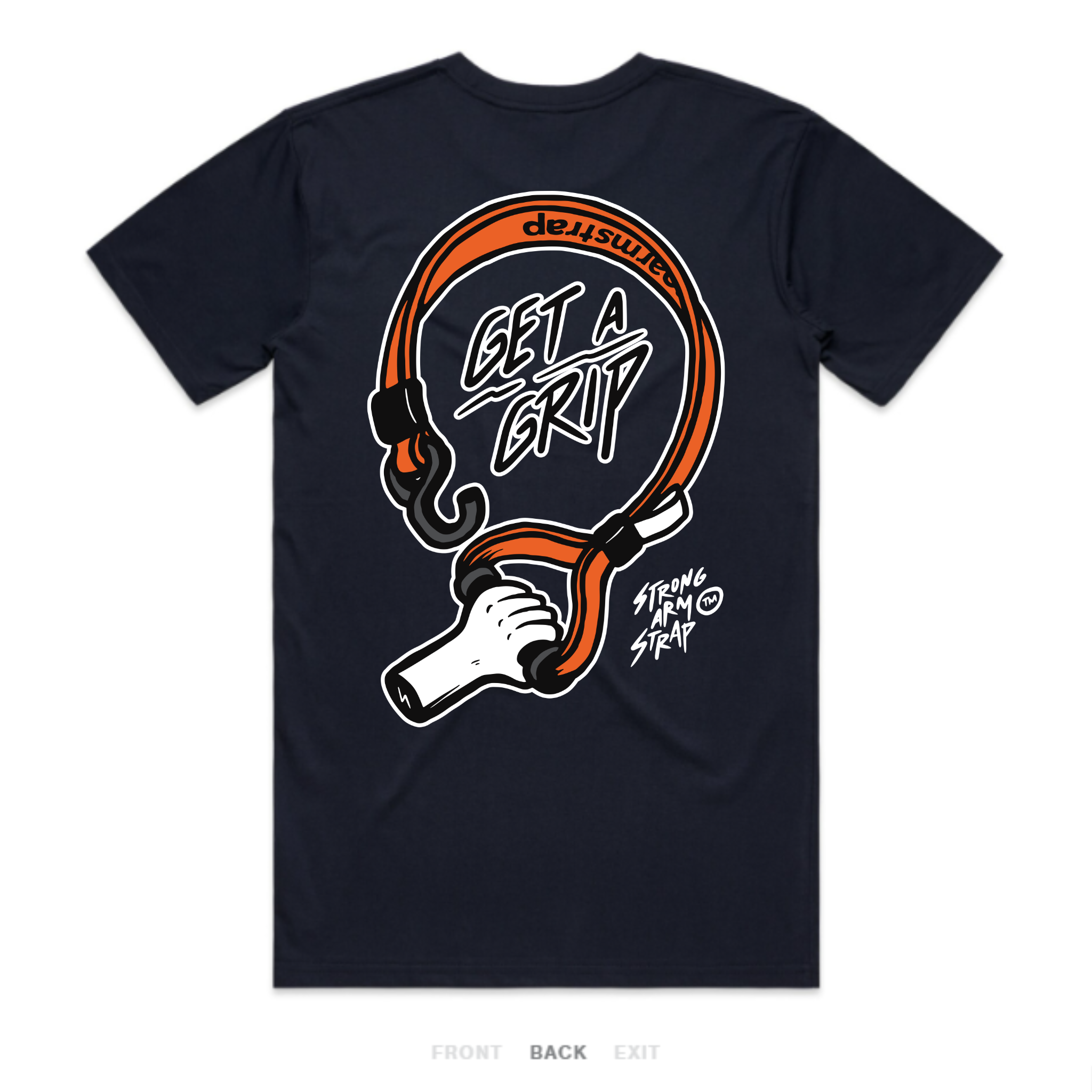 Get A Grip Tee - Black – strongarmstrap