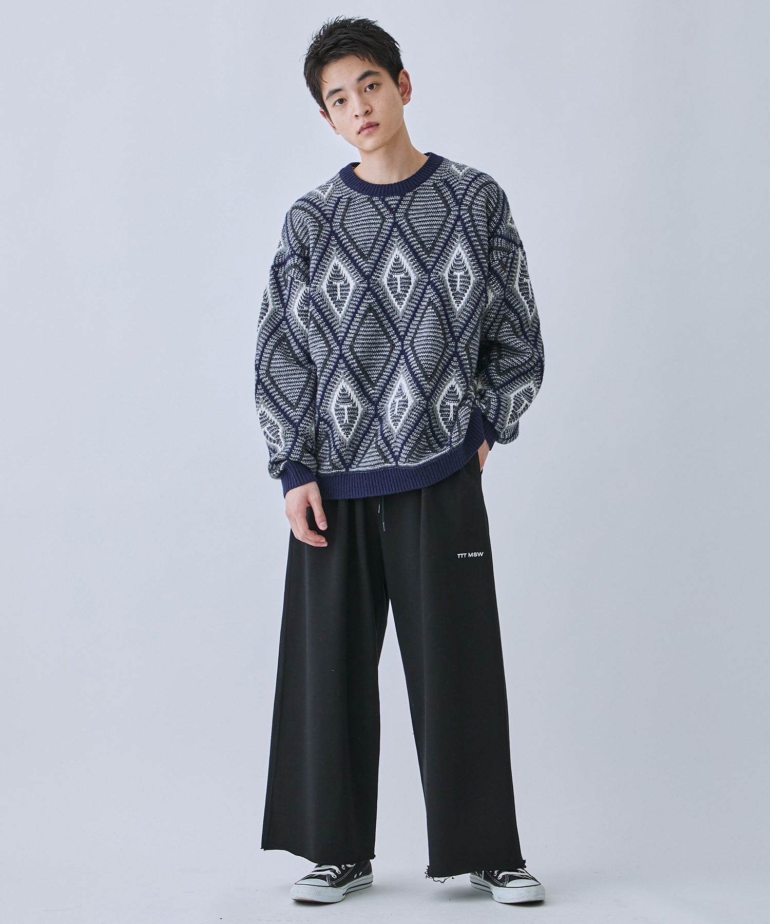 TTT_MSW | Diamond pull over knit