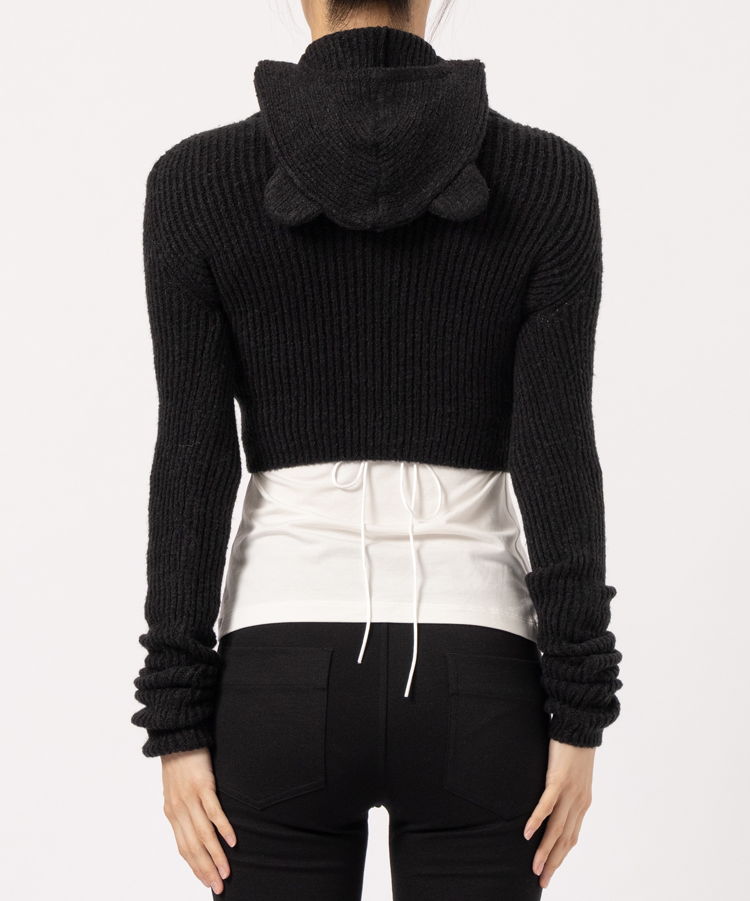 Bear Balaclava Knit(S BLACK): BASICKS: WOMENS｜ STUDIOUS ONLINE