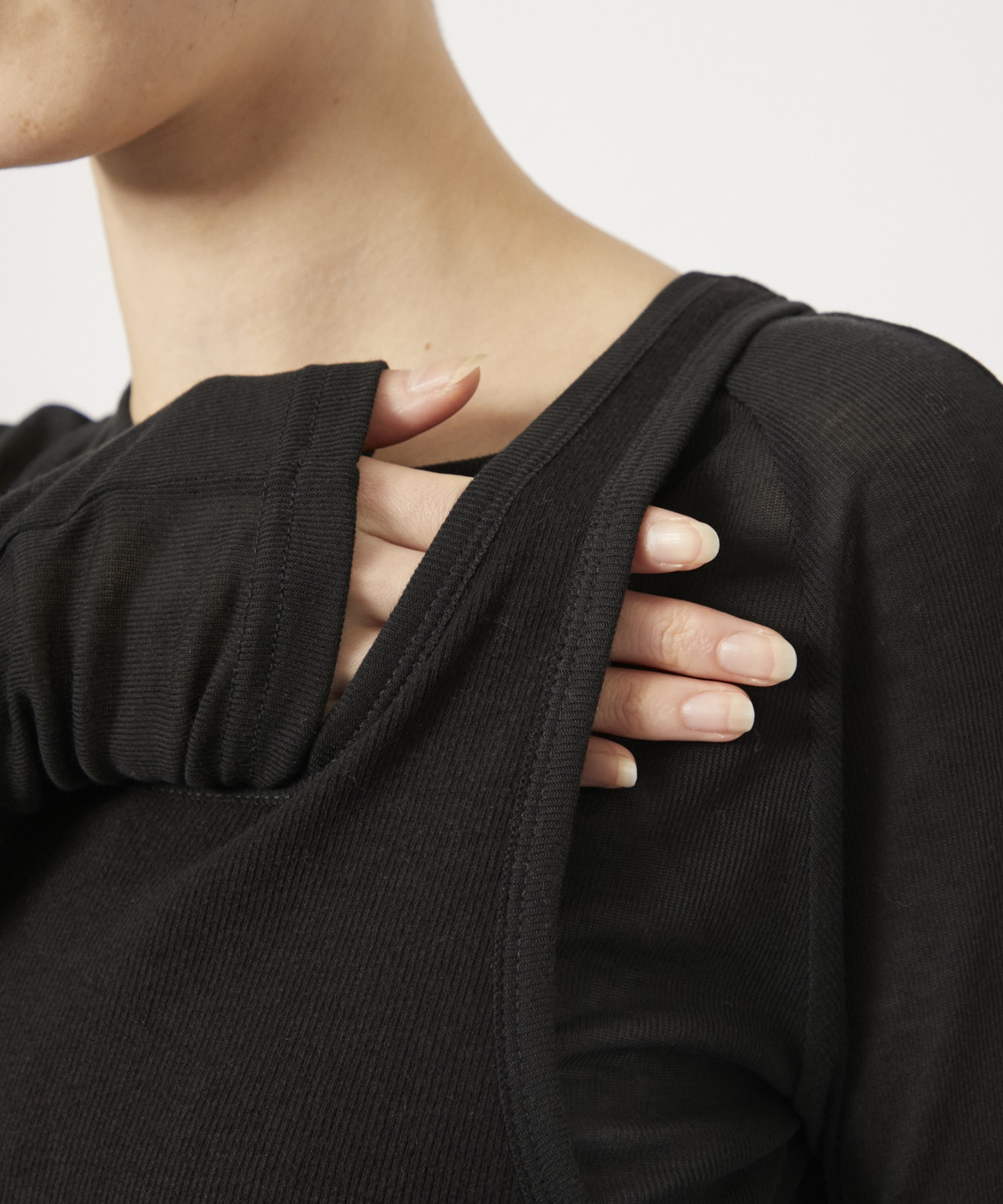 Layered Sheer Long T-shirts(FREE BLACK): TODAYFUL: WOMENS