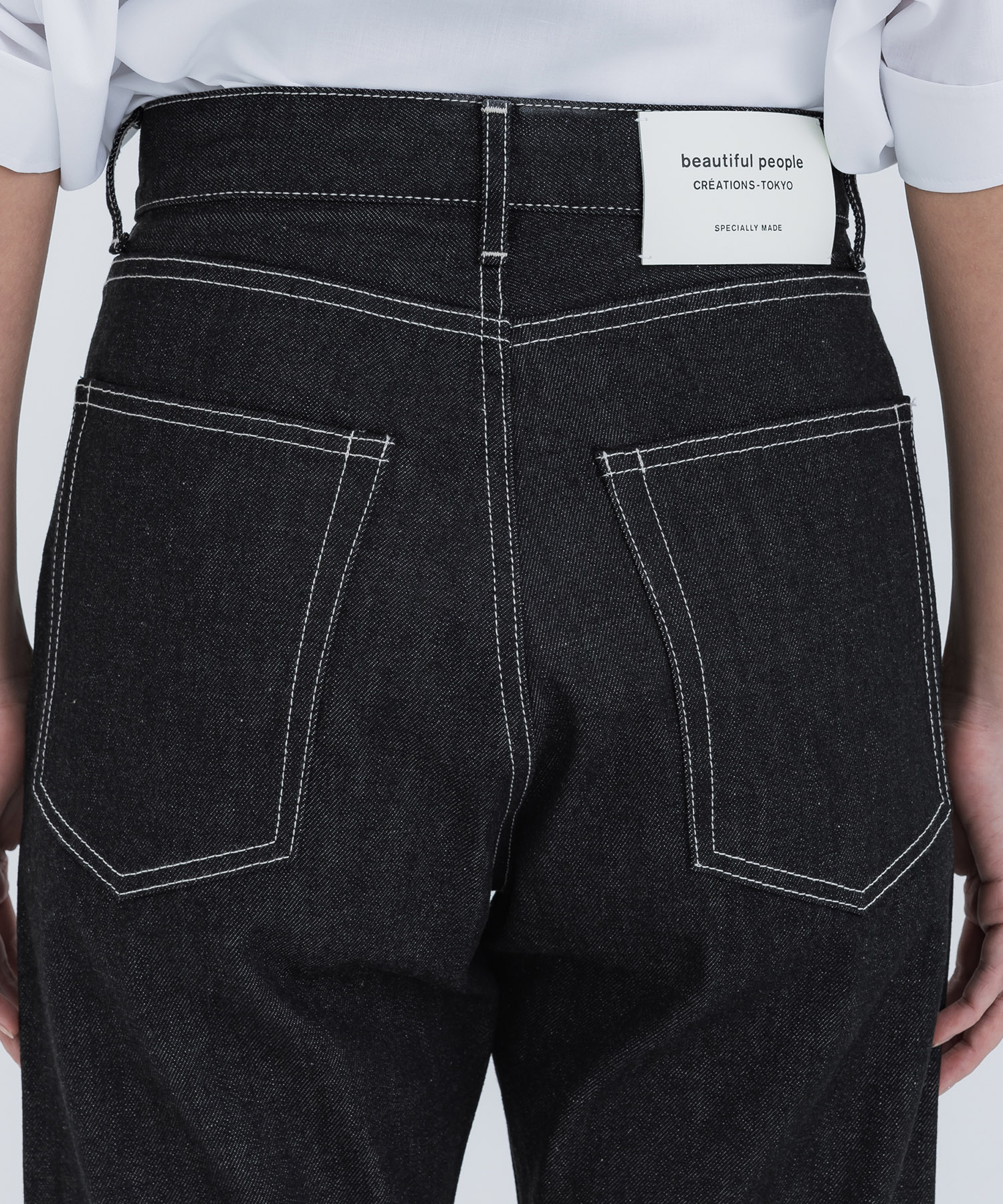 selvedge denim woman fits(36 BLACK): beautiful people: WOMENS