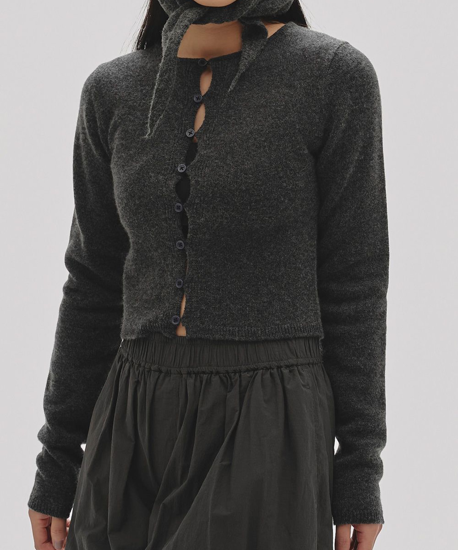 Cashmere Compact Cardigan(FREE DARK GREY): TODAYFUL: WOMENS