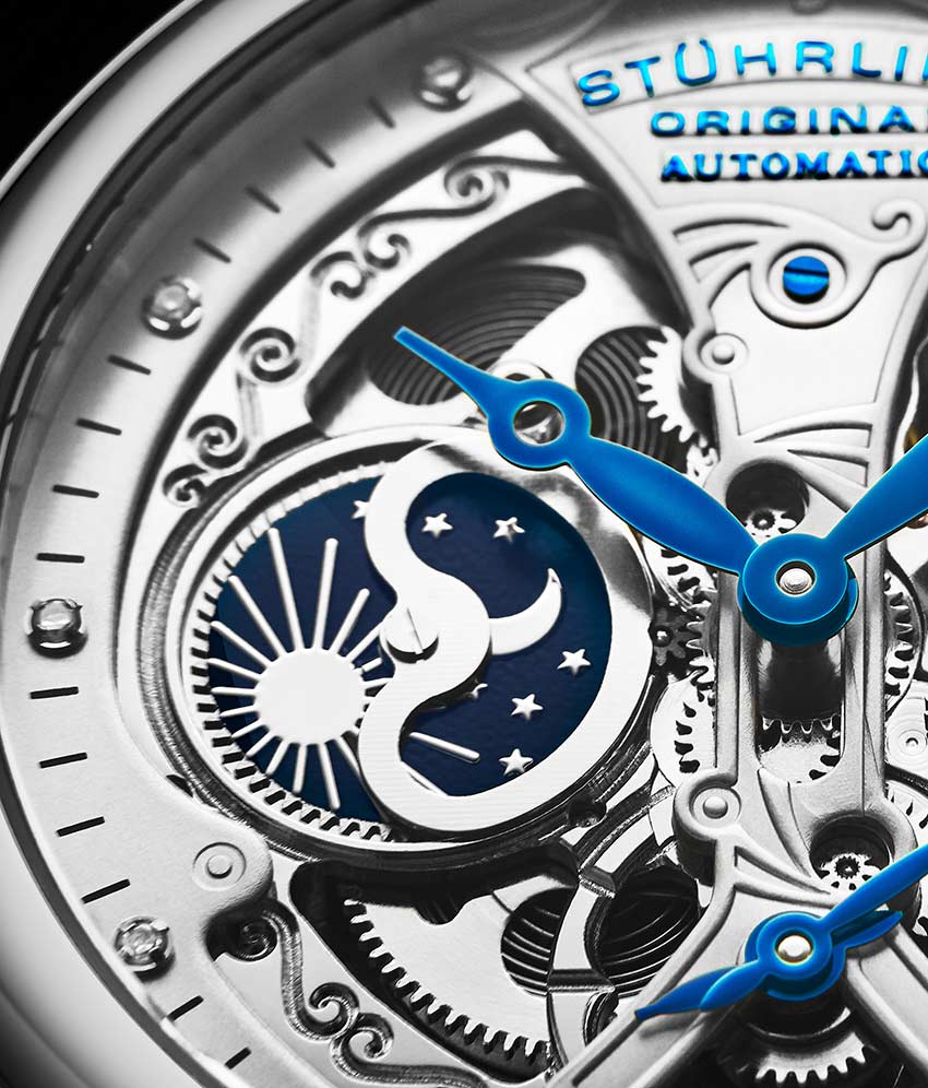 Emperor's Grand DT 127A2 Automatic 46mm Skeleton Watch| Stührling