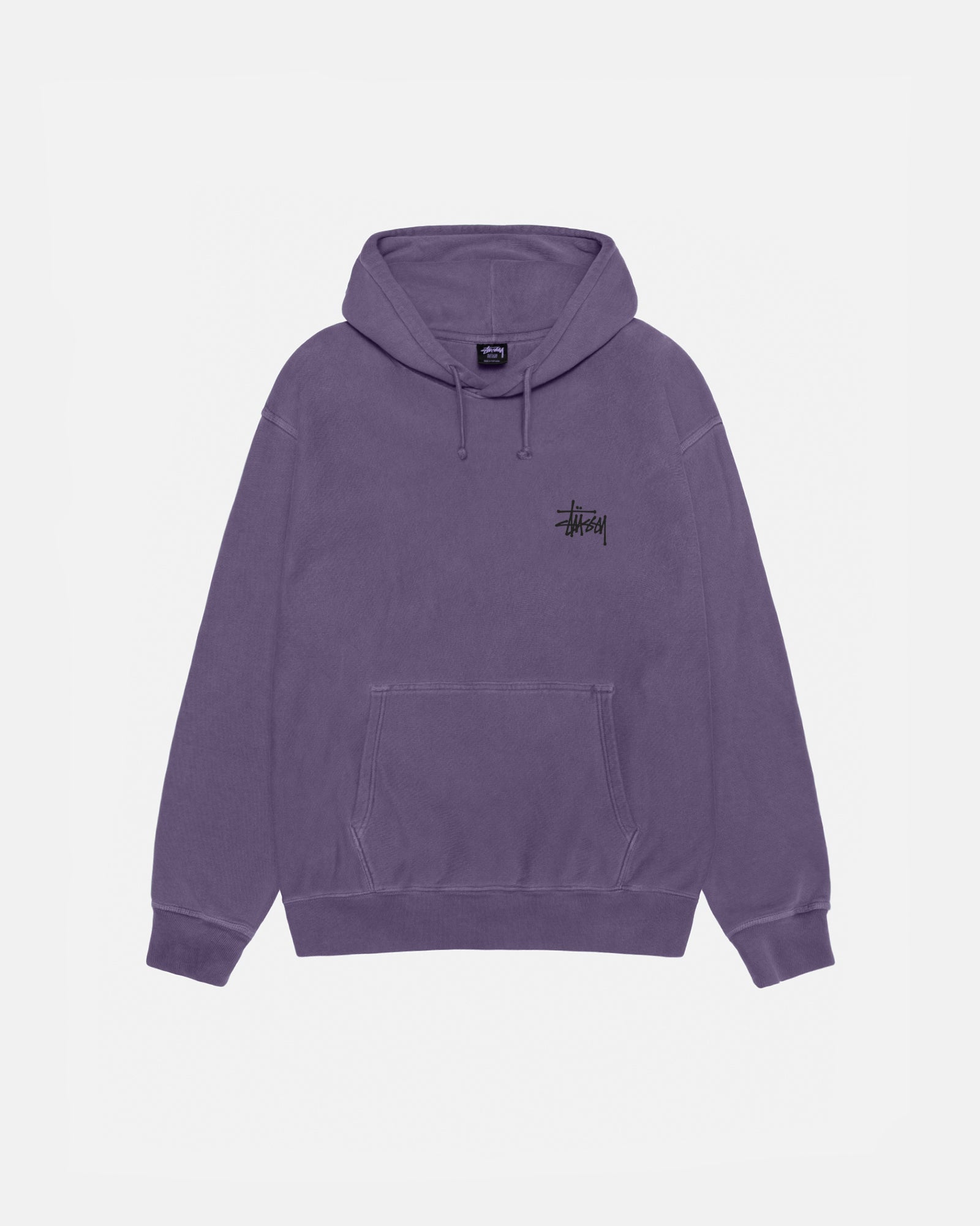 Basic Stüssy Hoodie Pigment Dyed in grape – Stüssy – Stussy AU