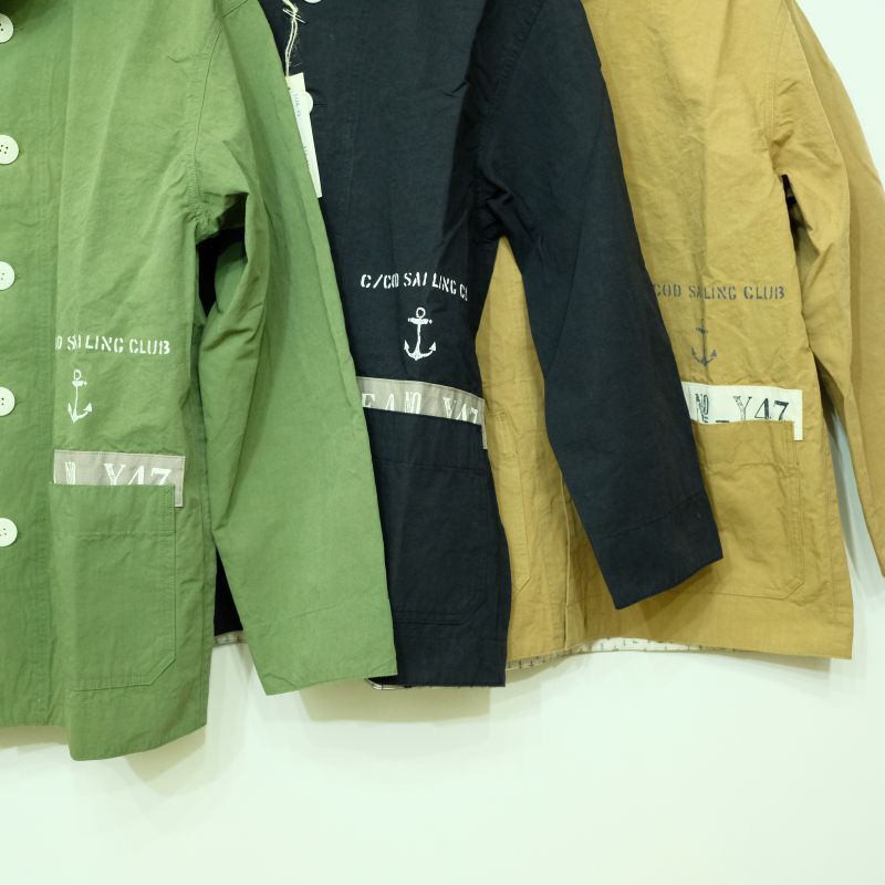 快晴堂 セーリングクロスのへちま衿デッキジャケット - さとう衣料店の