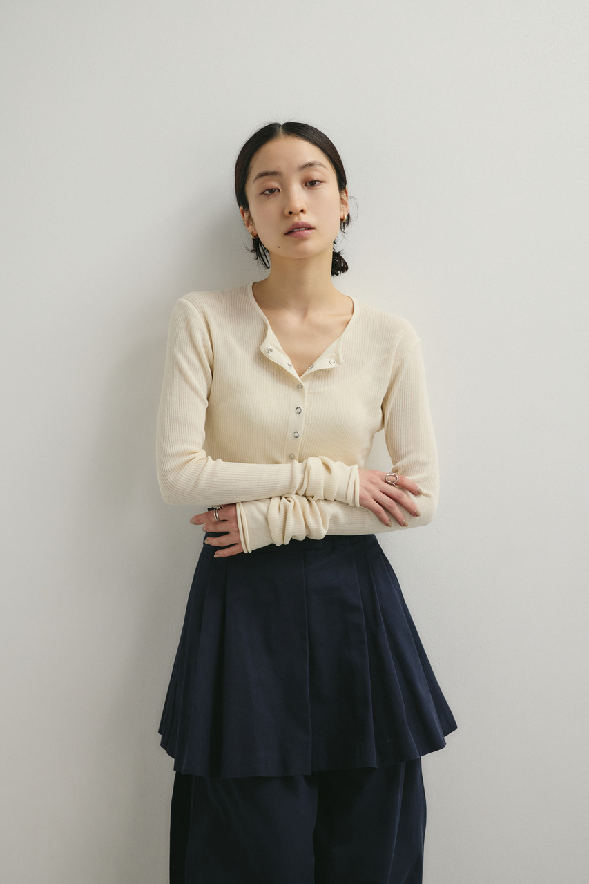 ヘンリーネックシアーニット｜STYLEMIXER（スタイルミキサー）公式通販