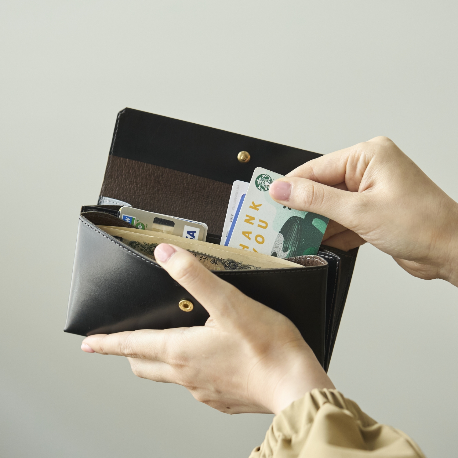 SAFUJI/ミニ長財布うすめ ブライドルレザー -【当店限定】薄さを極めた