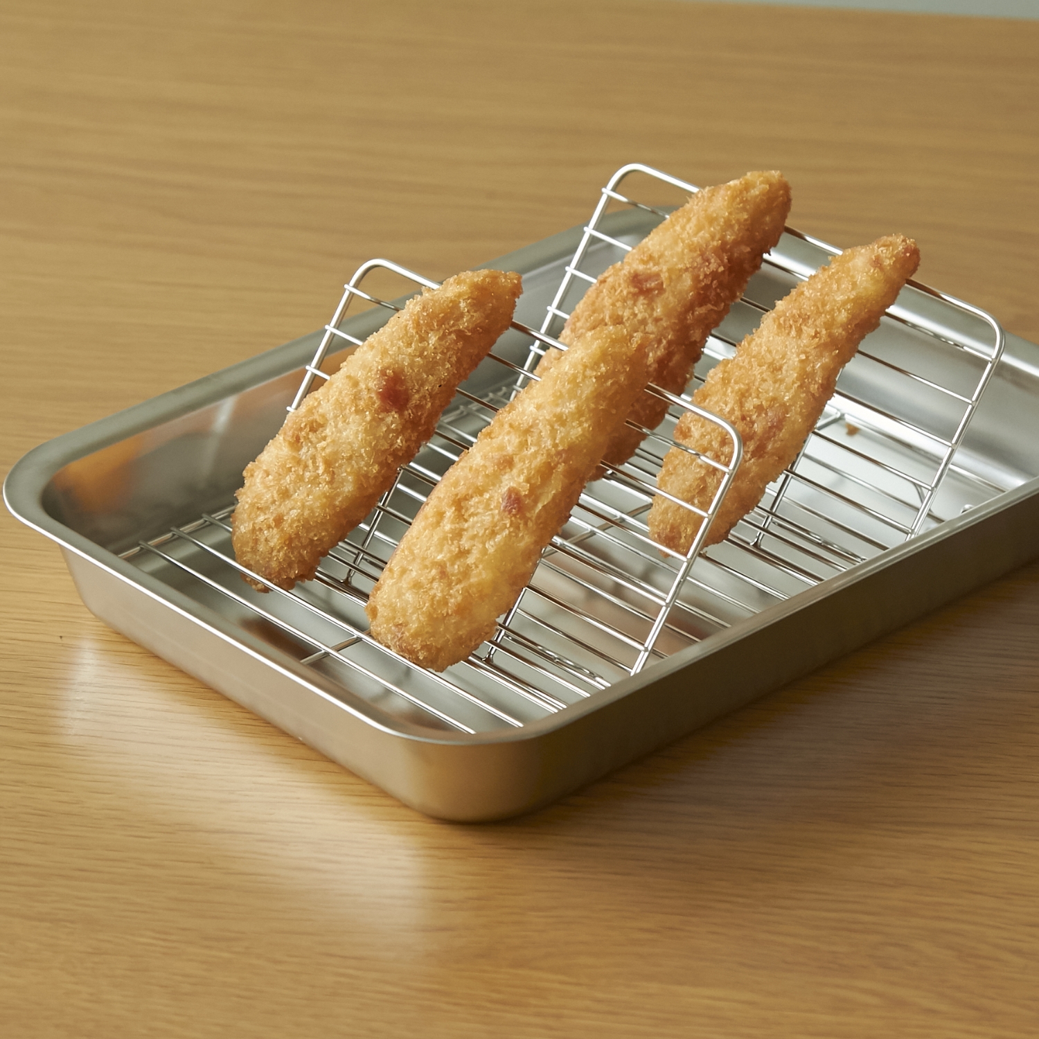 Three Snow 新越ワークス/角ざる&フタ付バット8点セット -調理