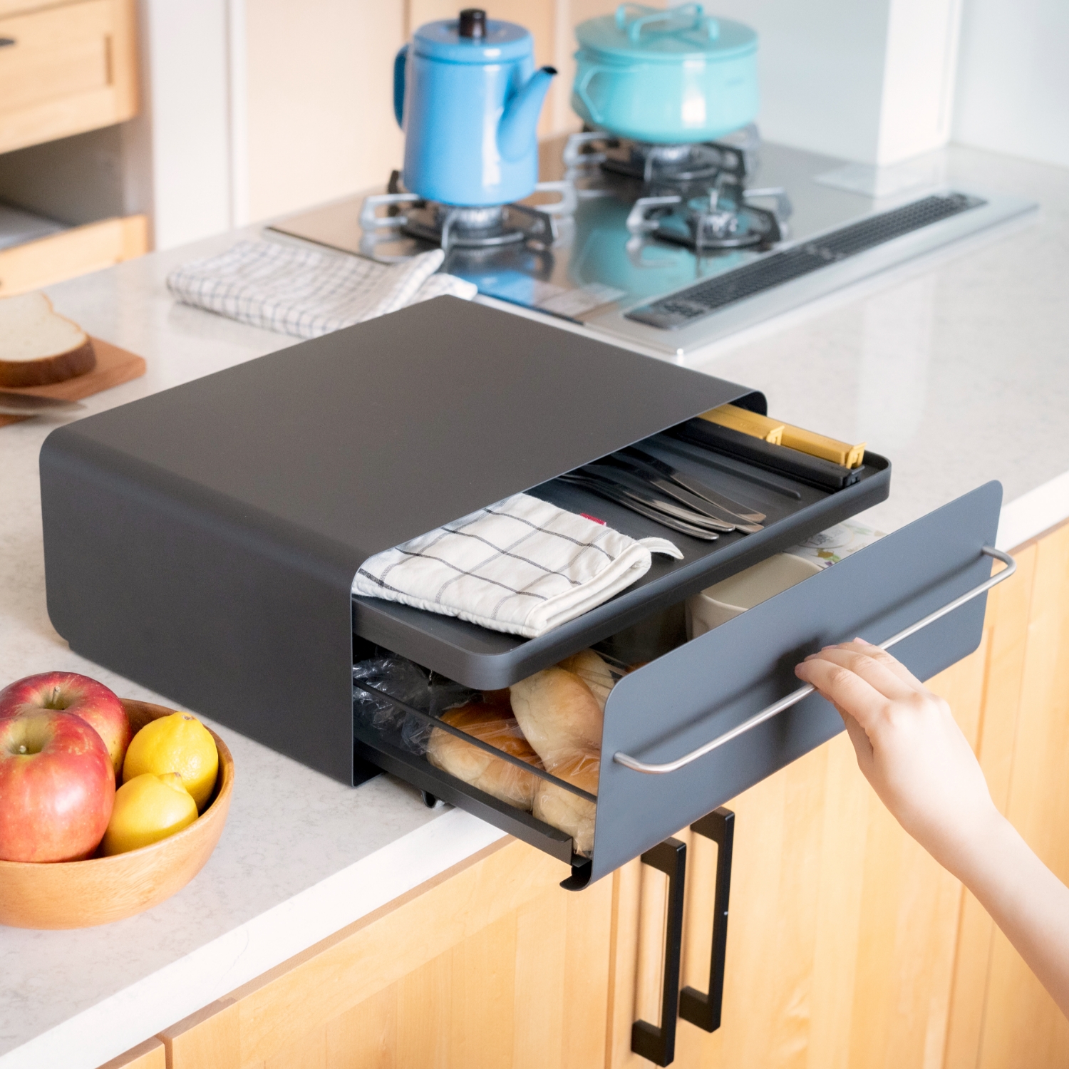 UtaU/カウンタードロワー -カウンターがすっきり！取り出しやすく